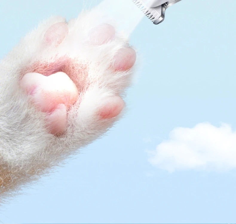 PawFlow LED Pet Paw Trimmer — Cordless Waterproof Dog & Cat Hair Clipper with Display