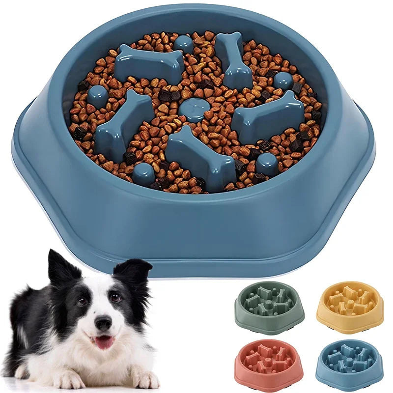 PawFlow Slow Feeder Dog Bowl — Anti-Choking Maze Bowl for Small & Medium Dogs