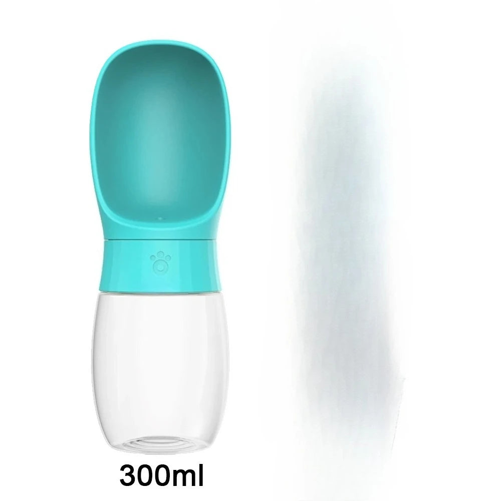 PawFlow Portable Dog Water Bottle — Leak-Proof Travel Drinking Bottle with Bowl for Dogs & Cats