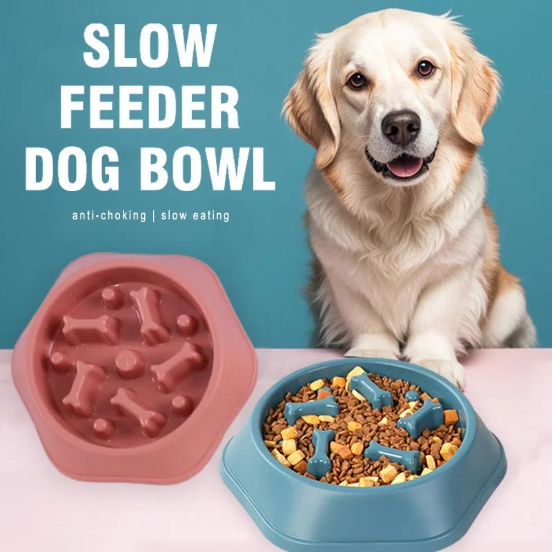 PawFlow Slow Feeder Dog Bowl — Anti-Choking Maze Bowl for Small & Medium Dogs