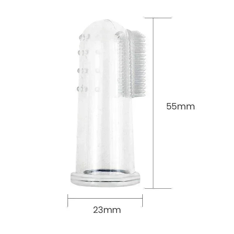 PawFlow Silicone Pet Finger Toothbrush — 5 Pack Ultra-Soft Dental Care Brush for Dogs & Cats