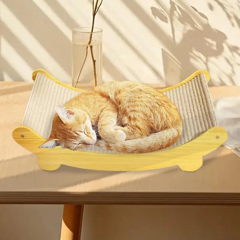 PawFlow Sisal Cat Scratching Pad — Multi-Function Scratcher Bed for Indoor Cats