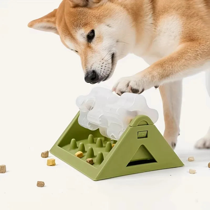 PawFlow 360° Rotating Dog Puzzle Feeder — Interactive Slow Feed Treat Dispenser Toy