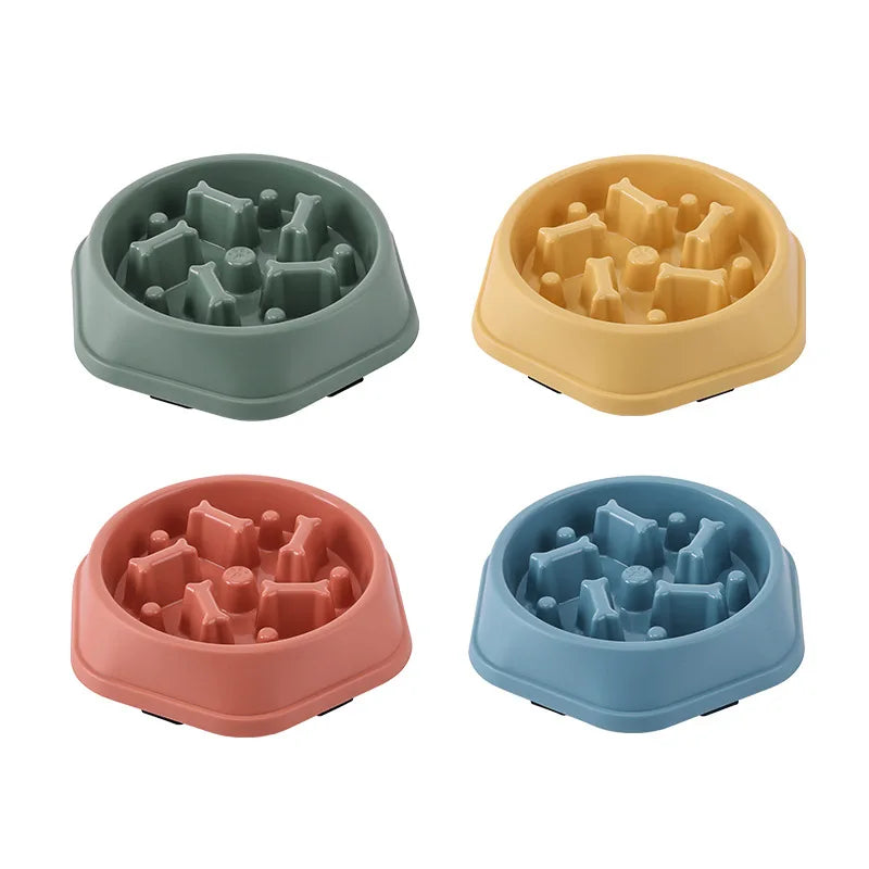 PawFlow Slow Feeder Dog Bowl — Anti-Choking Maze Bowl for Small & Medium Dogs