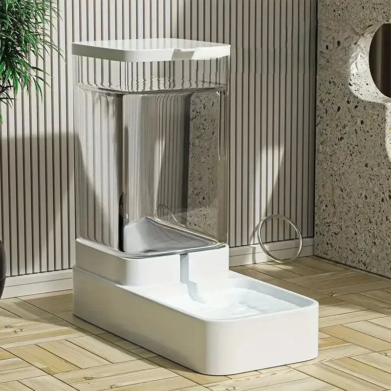 PawFlow Gravity Pet Feeder & Water Dispenser — Automatic Self-Refilling Food & Water Station for Cats & Dogs