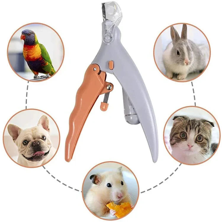 PawFlow Professional Pet Nail Clipper — LED Light & 5x Magnification for Safe Blood Line Detection