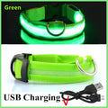 PawFlow LED Dog Collar — USB Rechargeable Waterproof Glow Safety Collar for Night Walks, 3 Light Modes