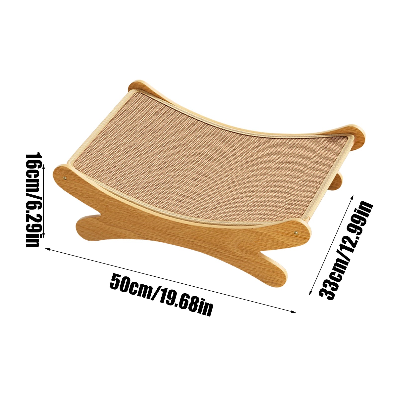 PawFlow Sisal Cat Scratching Pad — Multi-Function Scratcher Bed for Indoor Cats