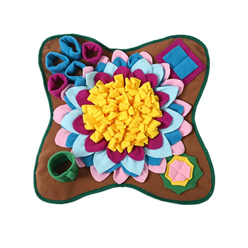 PawFlow Snuffle Mat — Interactive Dog Enrichment Feeding Mat for Mental Stimulation, Slow Eating & Anxiety Relief