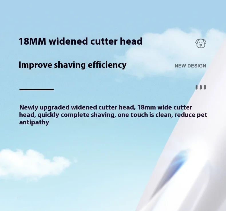 PawFlow LED Pet Paw Trimmer — Cordless Waterproof Dog & Cat Hair Clipper with Display