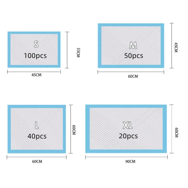 PawFlow Puppy Training Pee Pads — Super Absorbent Disposable Dog Training Mats | S, M, L, XL