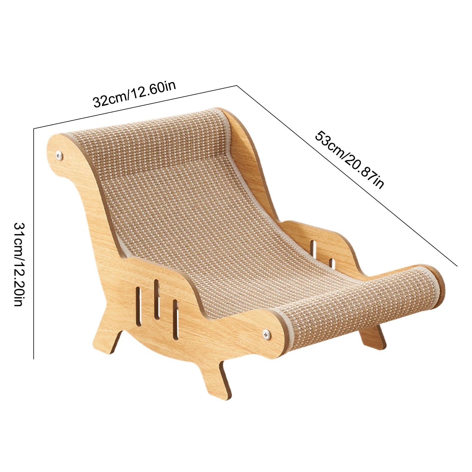 PawFlow Sisal Cat Scratching Pad — Multi-Function Scratcher Bed for Indoor Cats