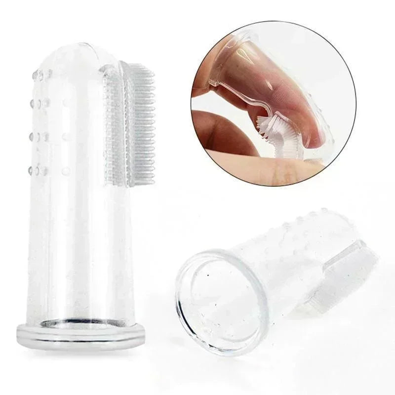 PawFlow Silicone Pet Finger Toothbrush — 5 Pack Ultra-Soft Dental Care Brush for Dogs & Cats