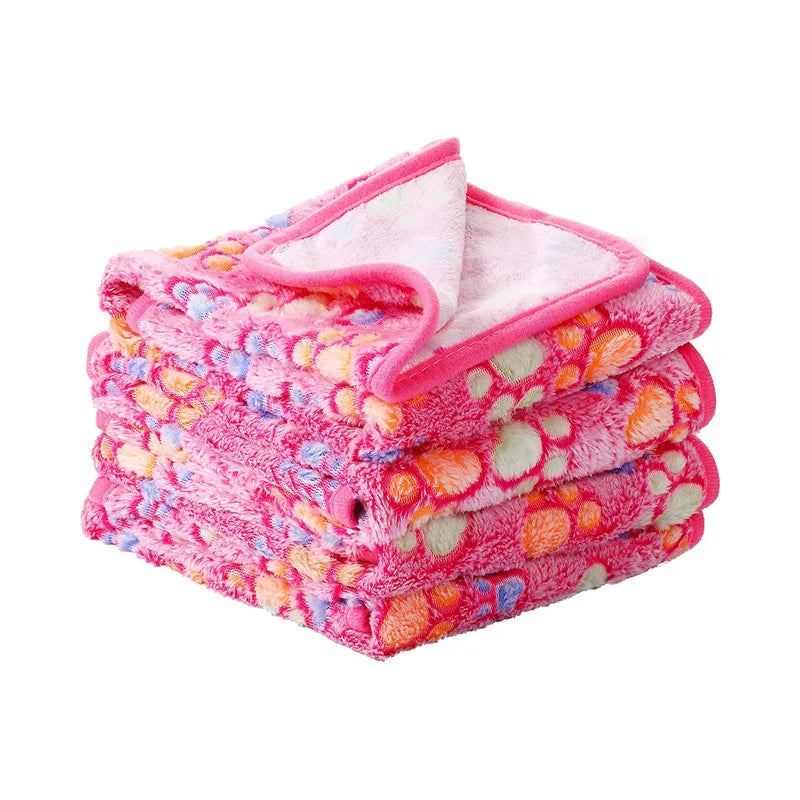 PawFlow Soft Pet Blanket — Cosy Paw & Bone Print Fleece Blanket for Dogs & Cats