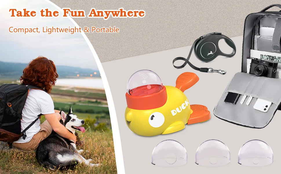 PawFlow Interactive Dog Treat Dispenser Ball — Slow Feed Puzzle Toy for Mental Stimulation