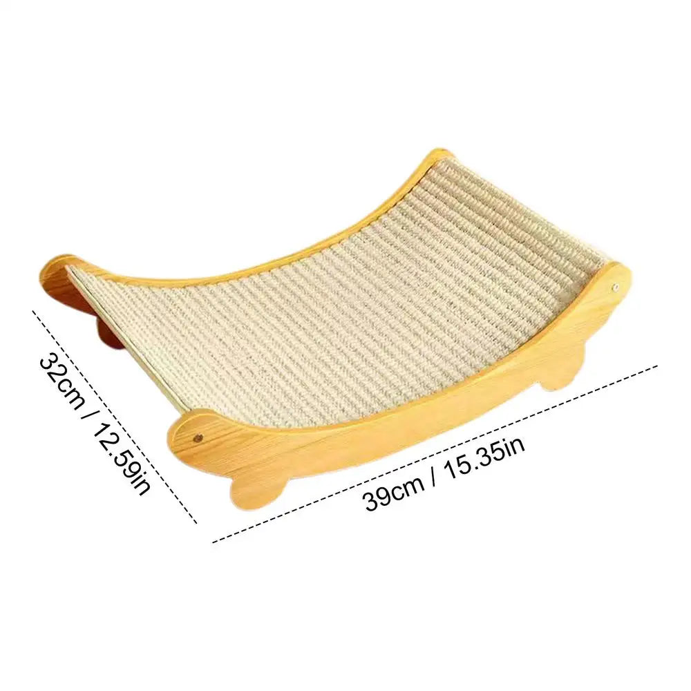 PawFlow Sisal Cat Scratching Pad — Multi-Function Scratcher Bed for Indoor Cats
