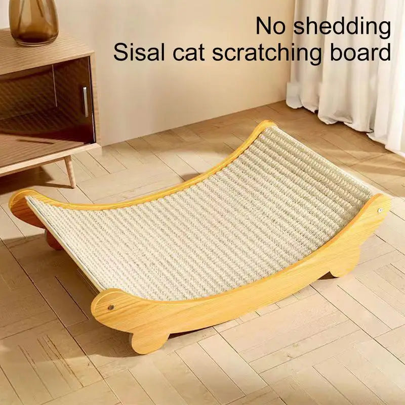 PawFlow Sisal Cat Scratching Pad — Multi-Function Scratcher Bed for Indoor Cats