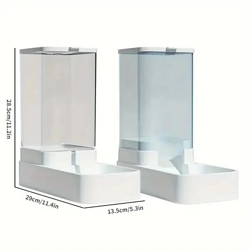 PawFlow Gravity Pet Feeder & Water Dispenser — Automatic Self-Refilling Food & Water Station for Cats & Dogs