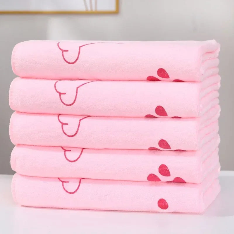 PawFlow Quick-Dry Pet Bath Towel — Super Absorbent Towel with Paw & Bone Print for Dogs & Cats