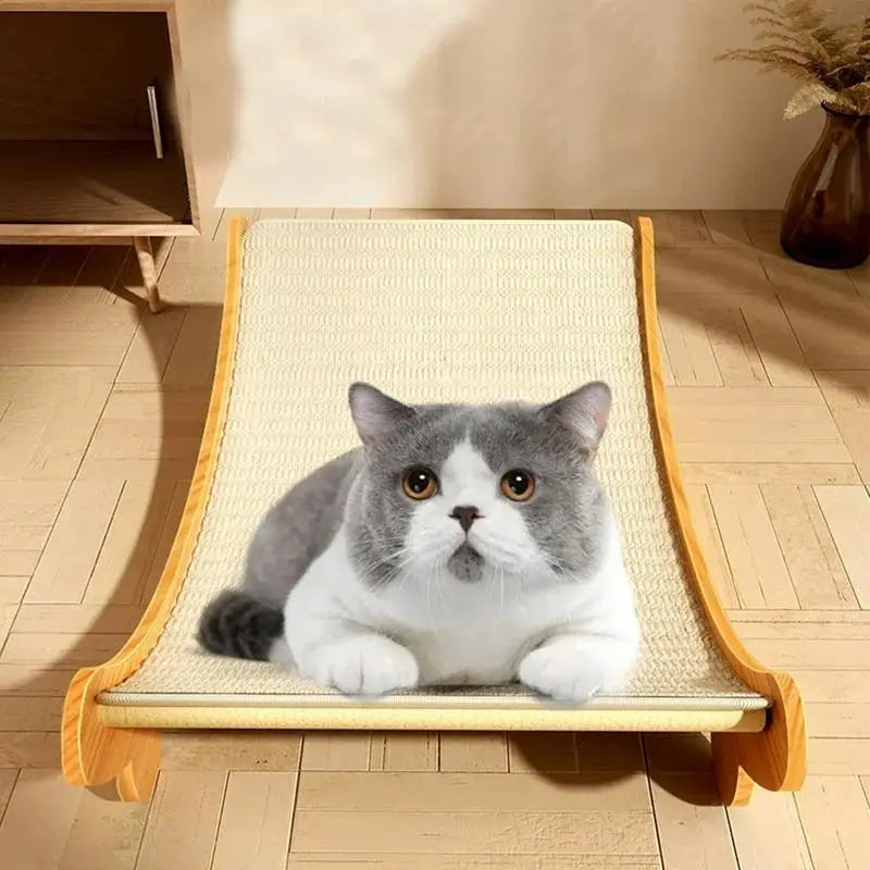PawFlow Sisal Cat Scratching Pad — Multi-Function Scratcher Bed for Indoor Cats