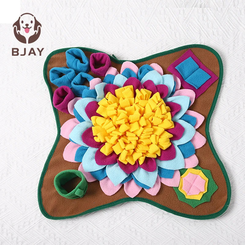 PawFlow Snuffle Mat — Interactive Dog Enrichment Feeding Mat for Mental Stimulation, Slow Eating & Anxiety Relief