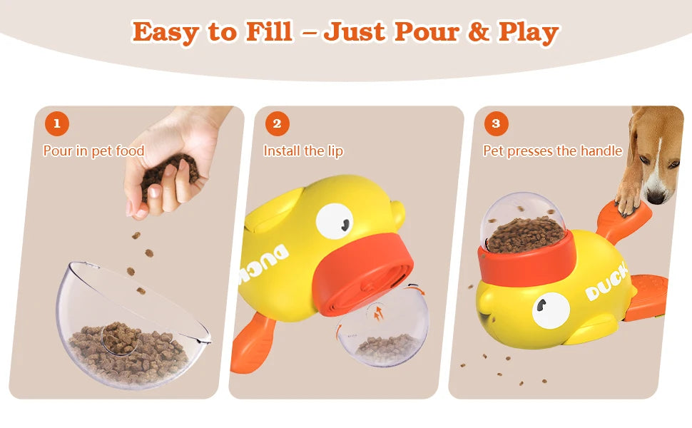 PawFlow Interactive Dog Treat Dispenser Ball — Slow Feed Puzzle Toy for Mental Stimulation