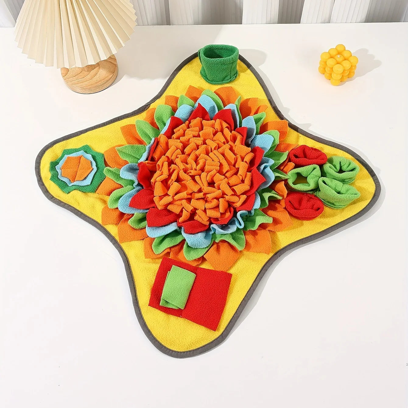 PawFlow Snuffle Mat — Interactive Dog Enrichment Feeding Mat for Mental Stimulation, Slow Eating & Anxiety Relief